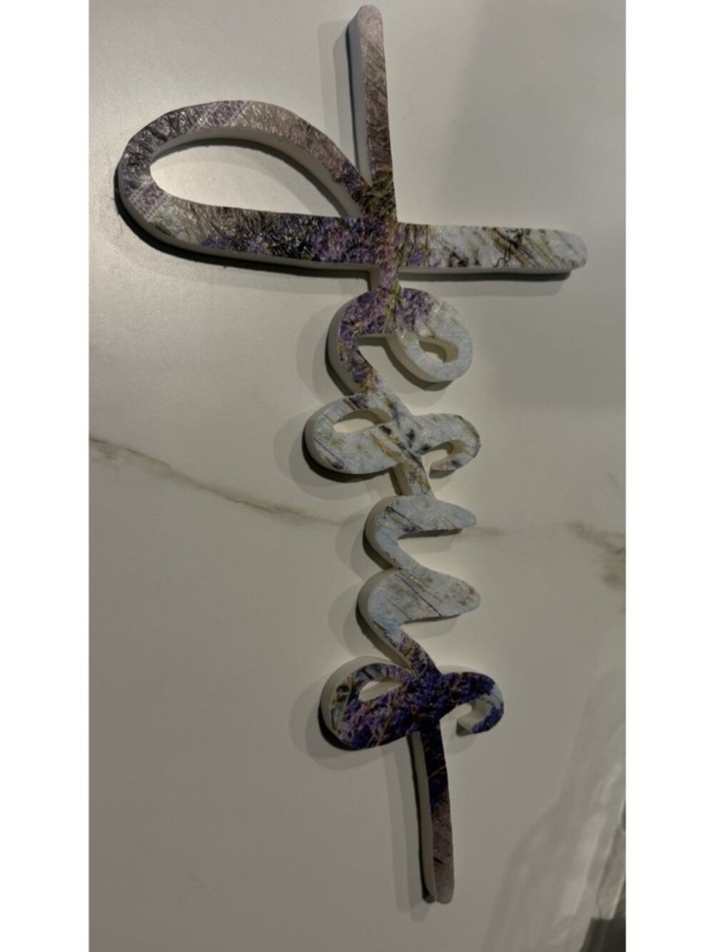 Handmade 3d Printed Cross Jesus Wall Hanging or Free Stand New - Picture 3 of 4